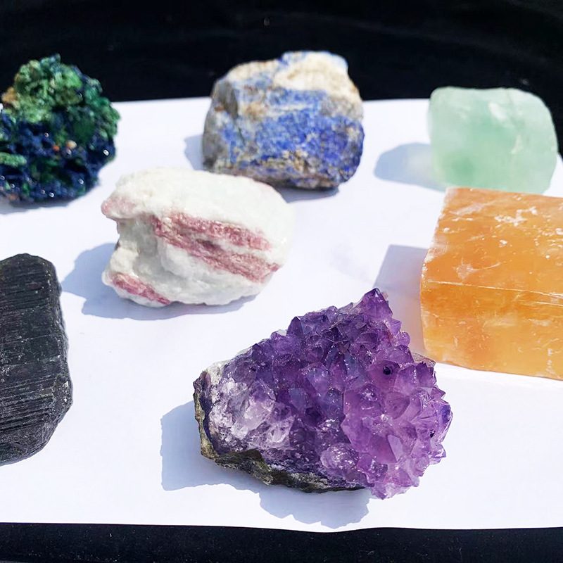 天然水晶原石 矿物晶体教学标本 地质科普香薰扩香石摆件